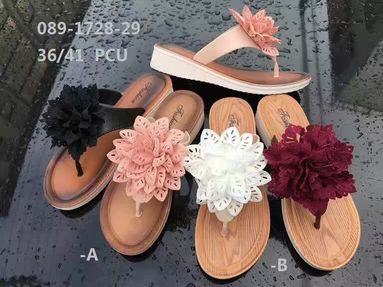 flower upper beautiful pcu slipper